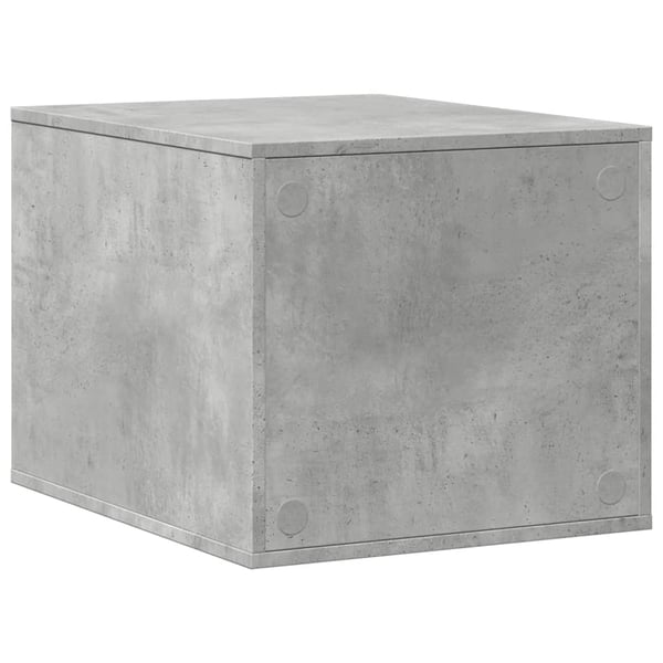vidaXL Skap til kattetoalett betonggrå 47x59x42 cm konstruert tre