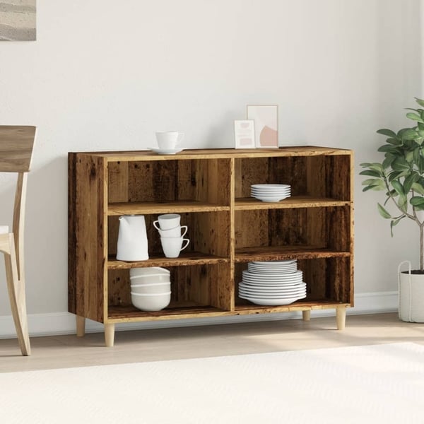 vidaXL skænk 103,5x35x70 cm konstrueret træ antikt træ