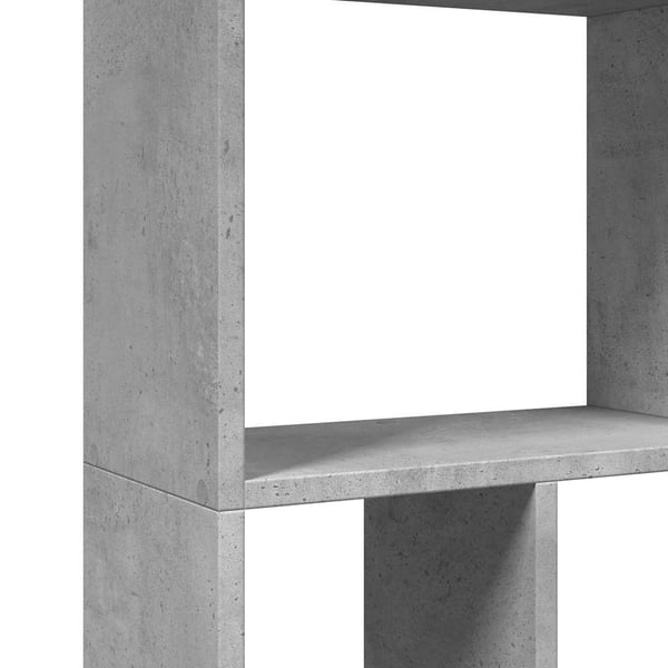 vidaXL Bokhylle betonggrå 60x20x120,5 cm konstruert tre