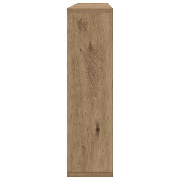 vidaXL Sminkebord med LED artisan eik 76x15x55 cm konstruert tre