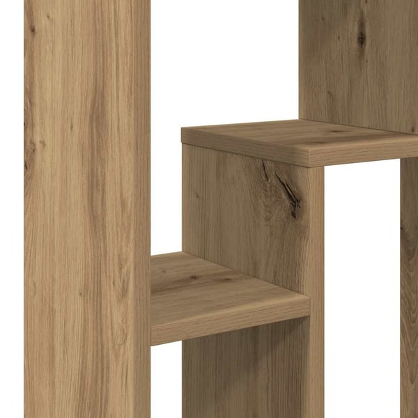 vidaXL Bokhylle artisan eik 63x20x90 cm konstruert tre