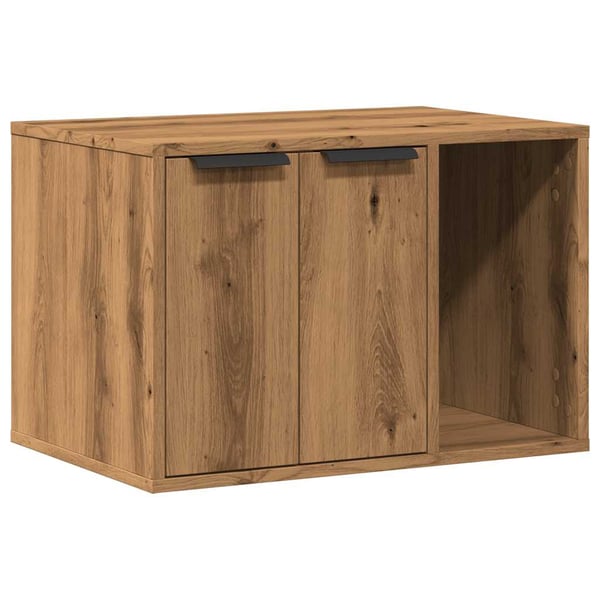 vidaXL Skåp för kattlåda ek 60x40x40 cm konstruerat trä