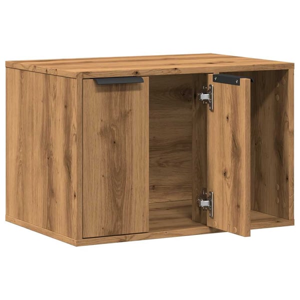 vidaXL Skåp för kattlåda ek 60x40x40 cm konstruerat trä