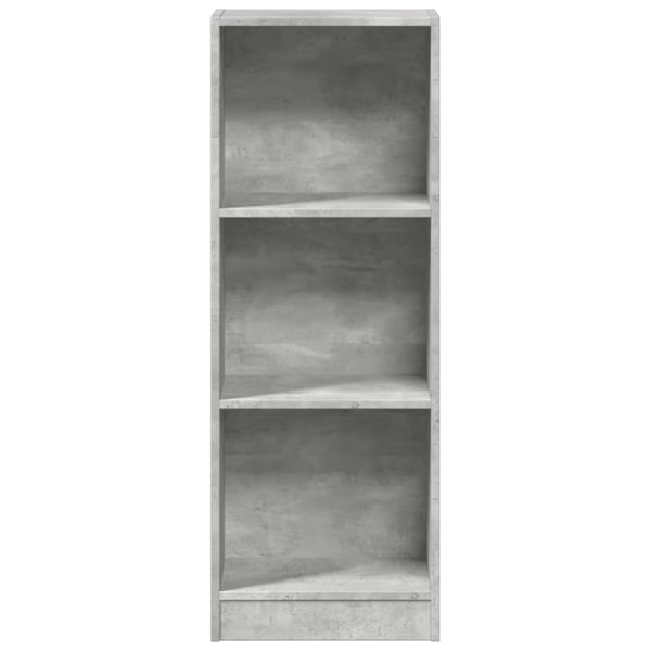 vidaXL Bokhylle betonggrå 40x24x109 cm konstruert tre