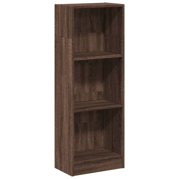 vidaXL Bokhylle brun eik 40x24x109 cm konstruert tre