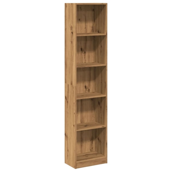 vidaXL Bokhylle kunstig eik 40x24x176 cm konstruert tre