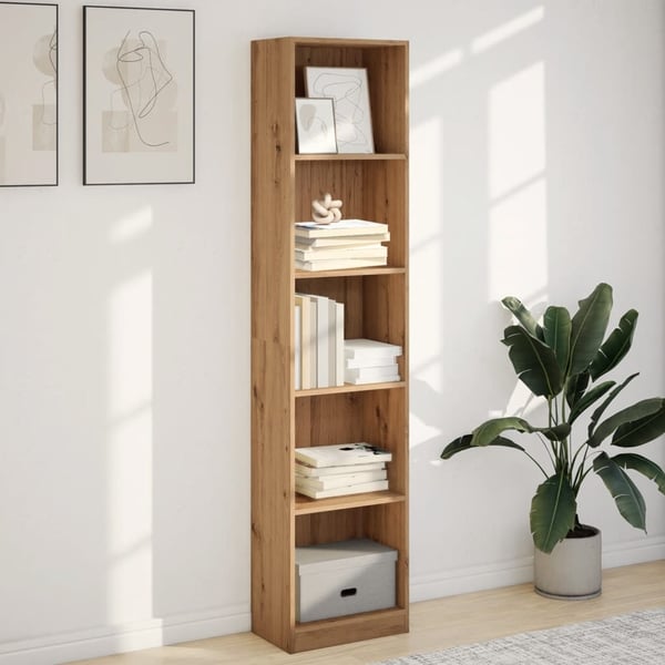 vidaXL Bokhylle kunstig eik 40x24x176 cm konstruert tre