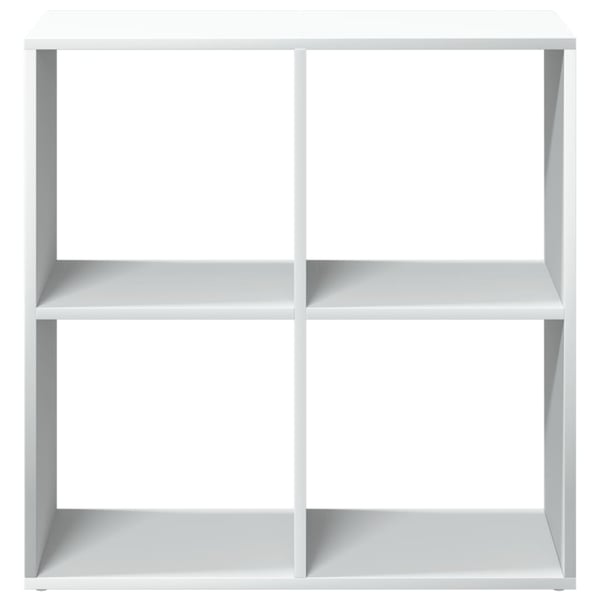 vidaXL Romdeler bokhylle hvit 69,5x29x69,5 cm konstruert tre