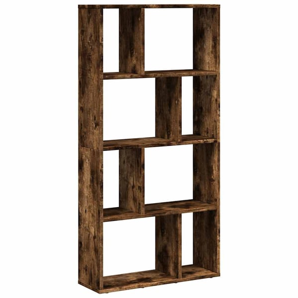 vidaXL Kirjahylly savutammi 60x20x120,5 cm tekninen puu