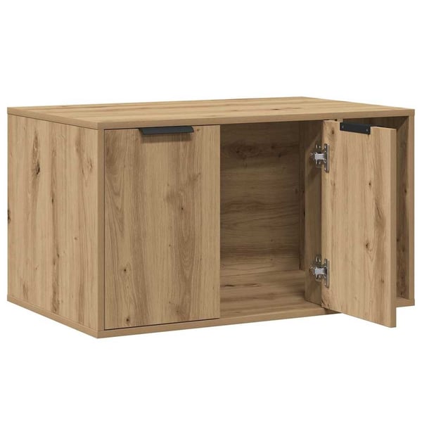 vidaXL Skap til kattetoalett artisan eik 80x50x45 cm konstruert tre