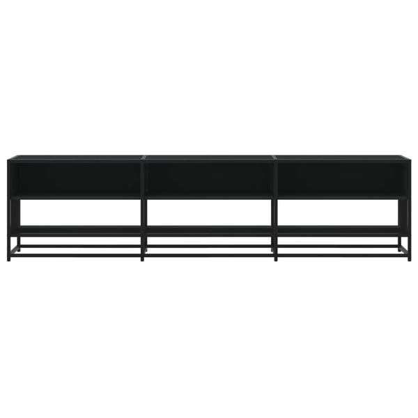 vidaXL tv-bord 180x40x46 cm konstrueret træ sort