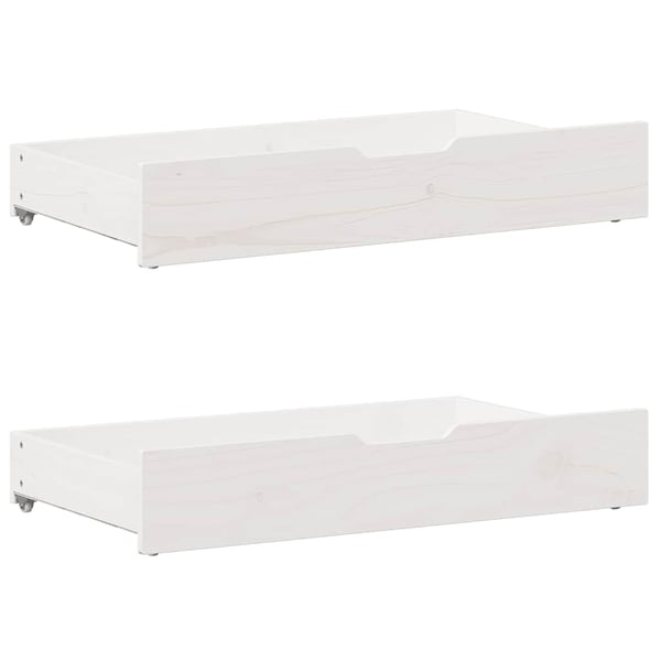 vidaXL sengeramme uden madras 180x200 cm massivt fyrretræ hvid