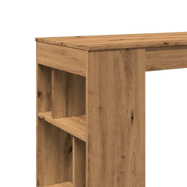 vidaXL Barbord med stativer artisan eik 102x50x103,5 cm konstruert tre