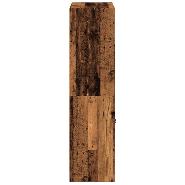 vidaXL Highboard med dører gammelt tre 68x37x142 cm konstruert tre