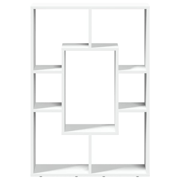 vidaXL Bokhylle hvit 63x20x90 cm konstruert tre
