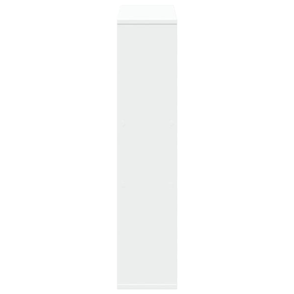 vidaXL Bokhylle hvit 63x20x90 cm konstruert tre
