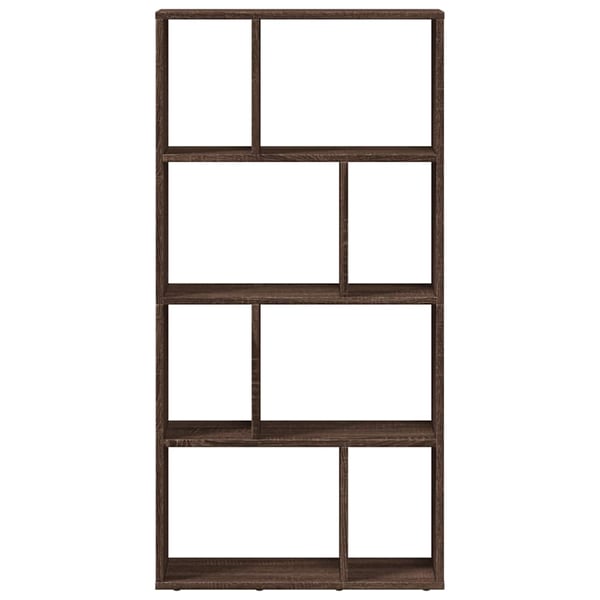 vidaXL Bokhylle brun eik 60x20x120,5 cm konstruert tre