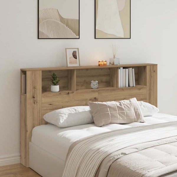 vidaXL Hodegavl artisan eik 180x18,5x102,5 cm konstruert tre