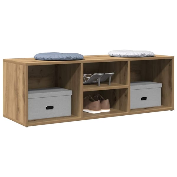 vidaXL Skohylle artisan eik 105x35x35 cm konstruert tre