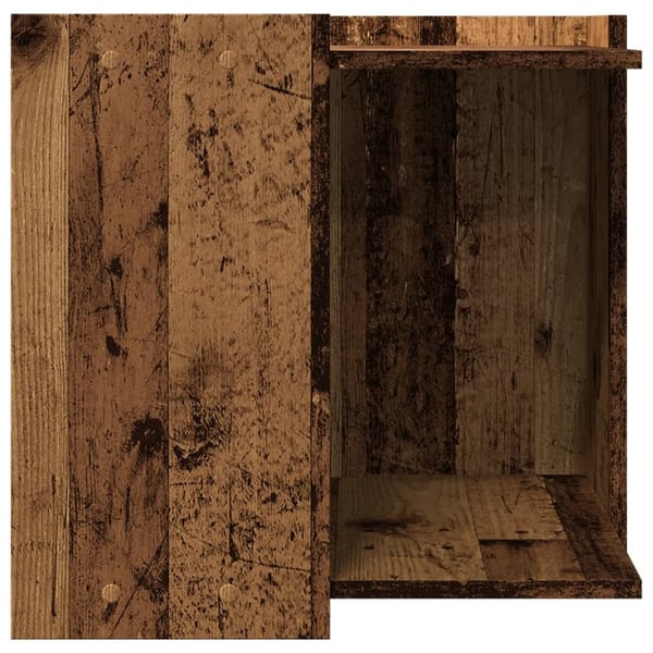 vidaXL toiletskjuler kattebakke 53x53x51 cm konstrueret træ antikt træ