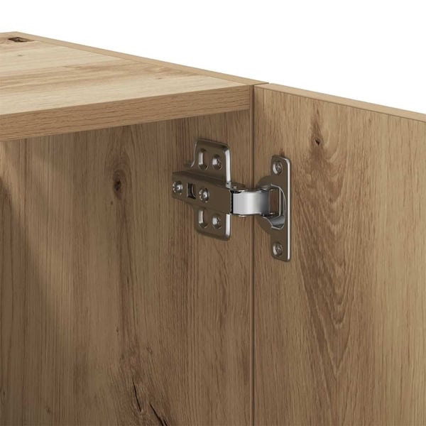 vidaXL Veggskap artisan eik 60x31x60 cm konstruert tre
