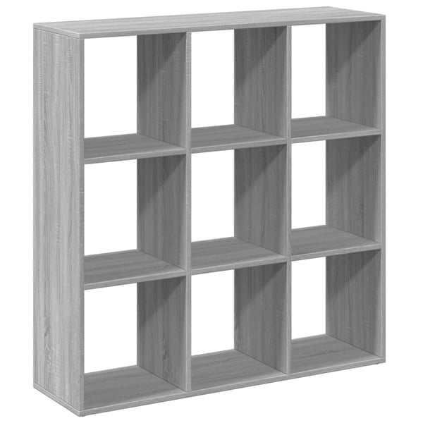 vidaXL Romdeler bokhylle grå sonoma 102x29x103,5 cm konstruert tre