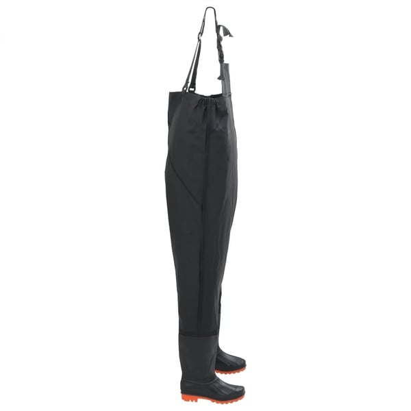 vidaXL waders med støvler str. 38 sort