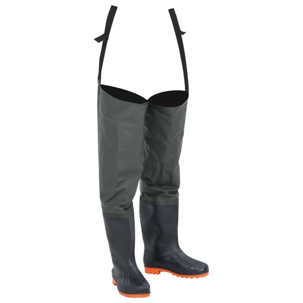 vidaXL hip waders str. 41 mørkegrøn