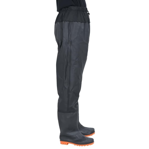 vidaXL waist waders med støvler str. 39 sort