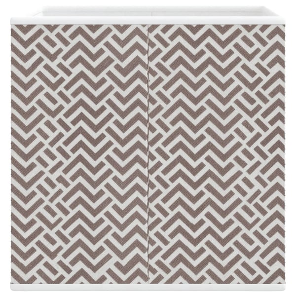 vidaXL opbevaringskasser 4 stk. 32x32x32 cm foldbare stof brun