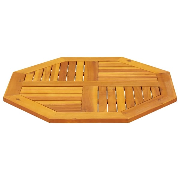 vidaXL Bordplate 80x80x2,2 cm åttekantet heltre akasie