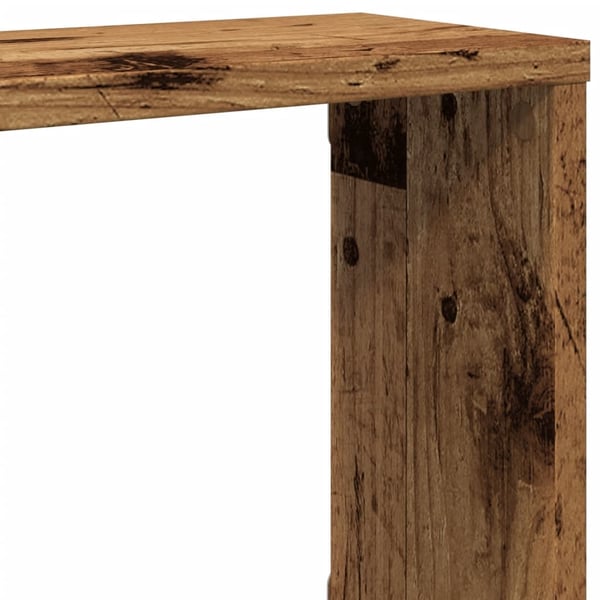 vidaXL Vegghyller kube 2 stk gammelt tre 100x15x30 cm konstruert tre