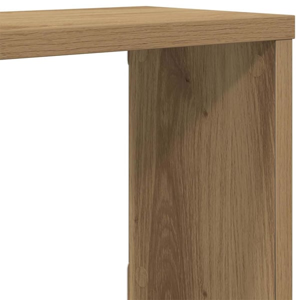 vidaXL Vegghyller kube 2 stk artisan eik 100x15x30 cm konstruert tre