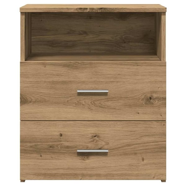 vidaXL Nattbord 2 stk artisan eik 50x32x60 cm konstruert tre