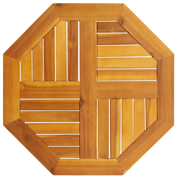 vidaXL bordplade 60x60x2 cm ottekantet massivt akacietræ