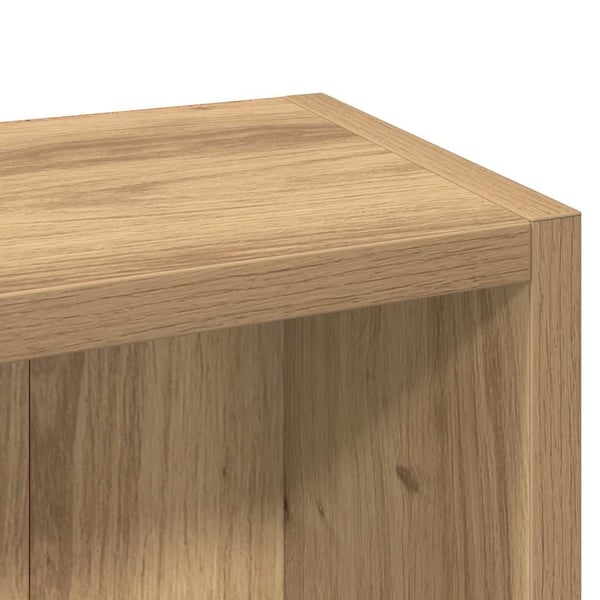 vidaXL CD-skap 2 stk artisan eik 21x16x93,5 cm konstruert tre