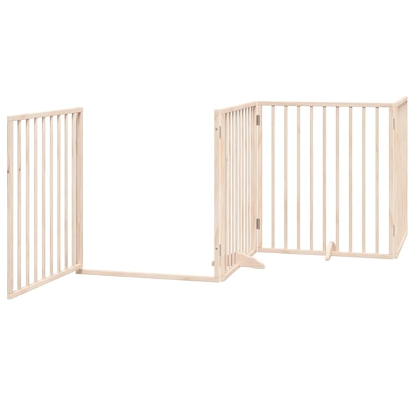 vidaXL Hundeport sammenleggbar 6 paneler 480 cm poppeltre