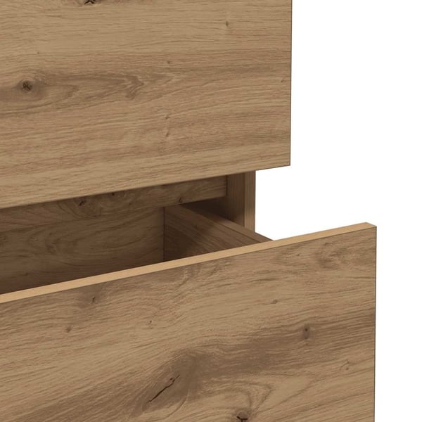 vidaXL Skjenk artisan eik 70x41x75 cm konstruert tre