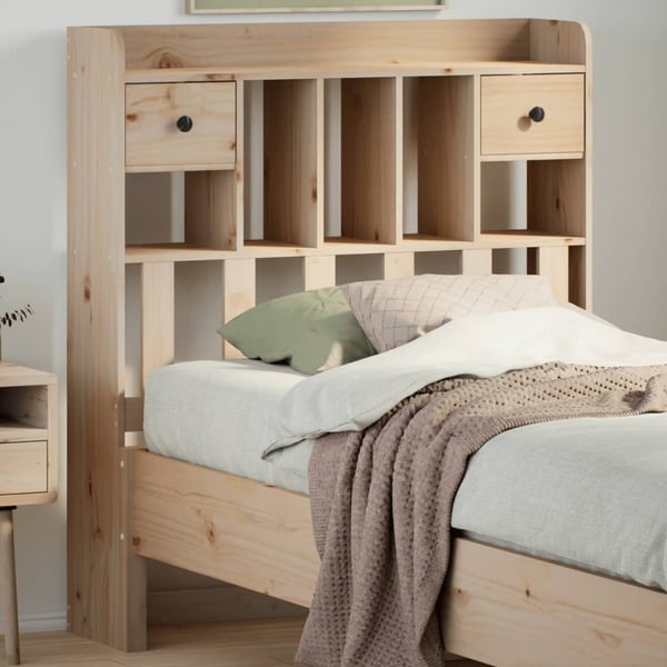 vidaXL Hodegavl med oppbevaring 75 cm heltre furu