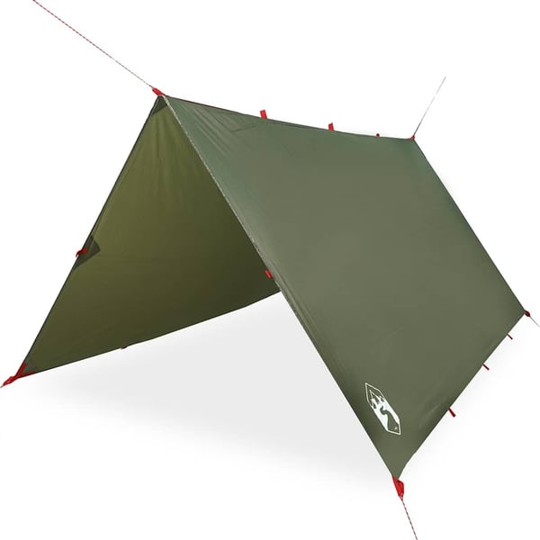 vidaXL tarp 306x306 cm vandtæt olivengrøn