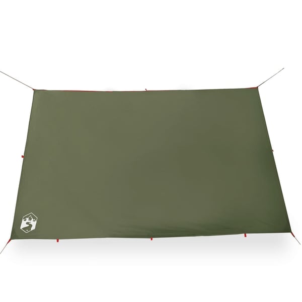 vidaXL Campingpresenning olivengrønn 306x306 cm vanntett