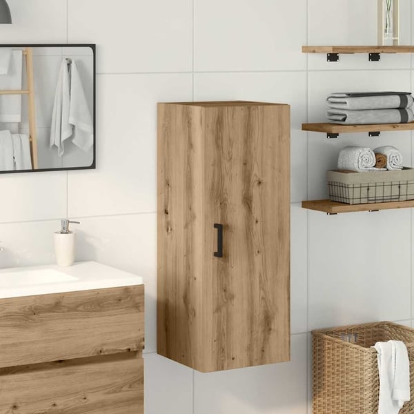 vidaXL Veggskap artisan eik 34,5x34x90 cm konstruert tre