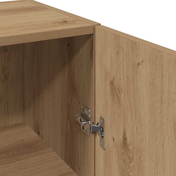 vidaXL Veggskap artisan eik 34,5x34x90 cm konstruert tre