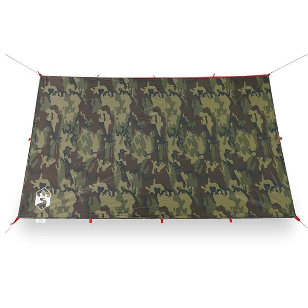 vidaXL Campingpresenning kamuflasje 306x306 cm vanntett