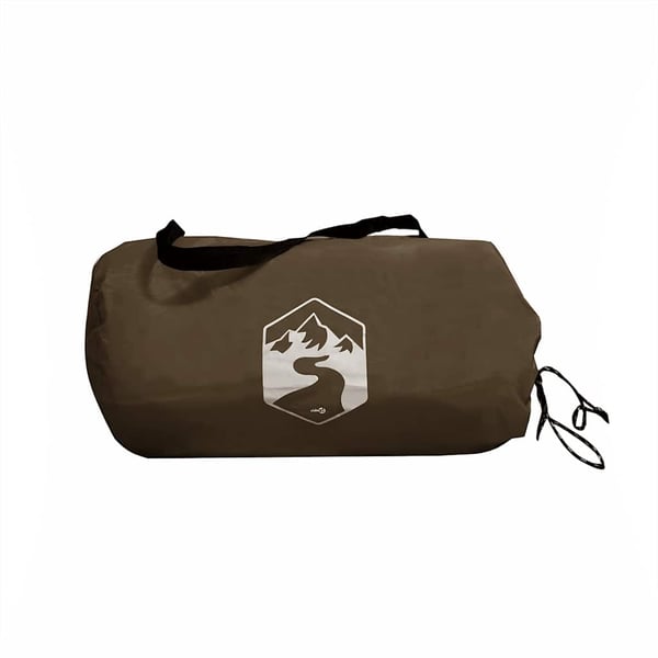 vidaXL Campingpresenning brun 306x306 cm vanntett