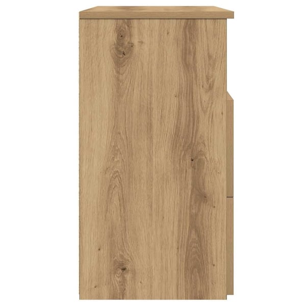 vidaXL Nattbord artisan eik 50x32x60 cm konstruert tre