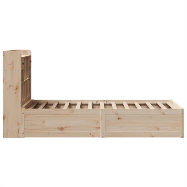 vidaXL Sengeramme uten madrass 75x190 cm heltre furu