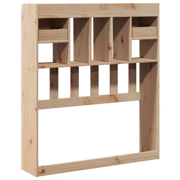 vidaXL Hodegavl med oppbevaring 90 cm heltre furu