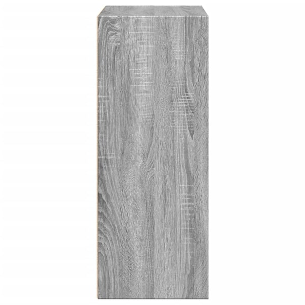 vidaXL Bokhylle grå sonoma 60x30x77 cm konstruert tre