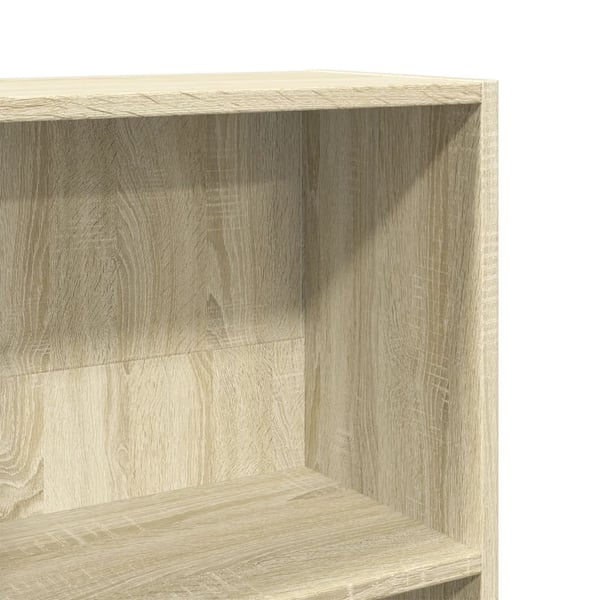 vidaXL Bokhylle sonoma eik 80x30x114 cm konstruert tre